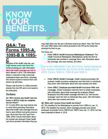 1095-A, 1095-B, and 1095-C