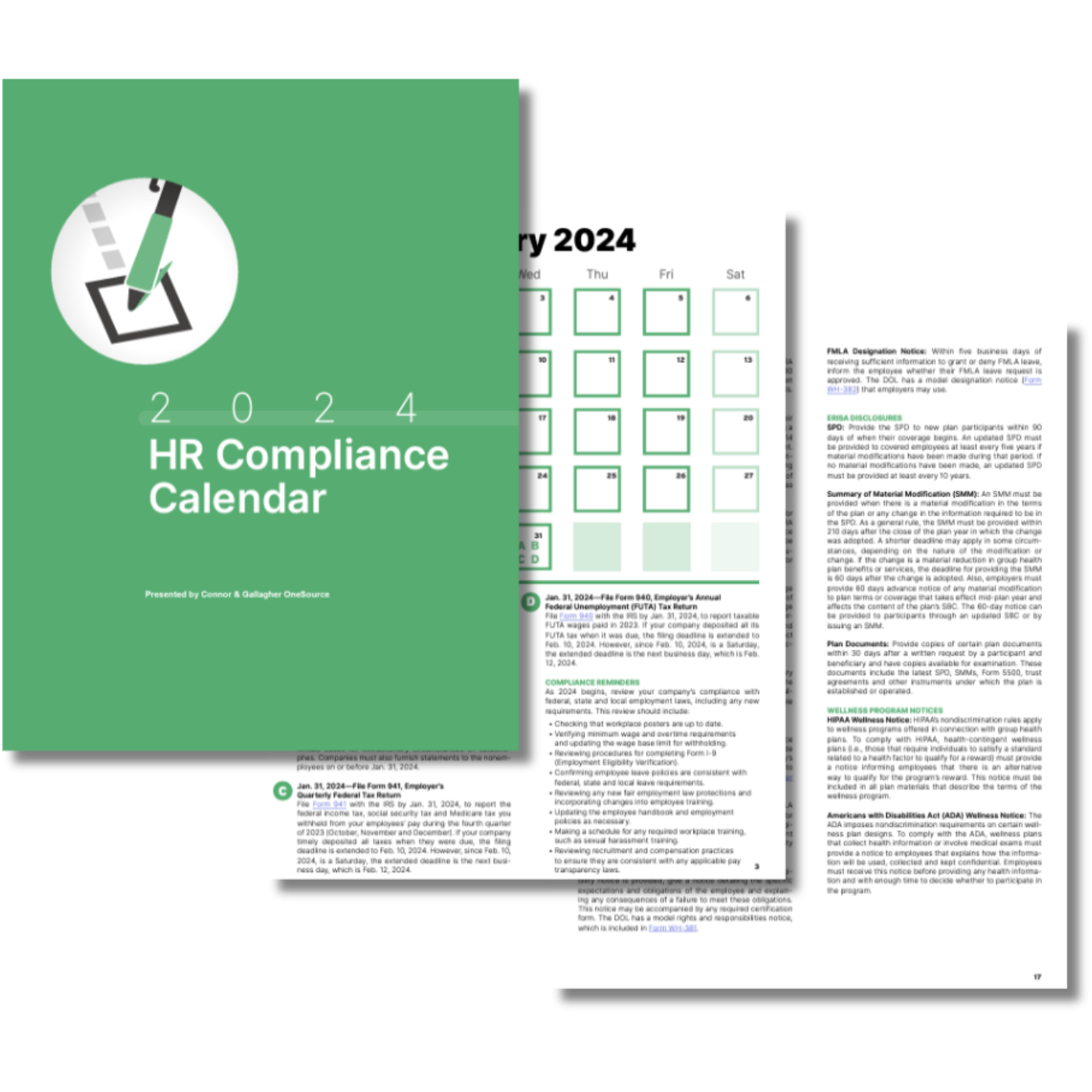HR Compliance Calendar 2024