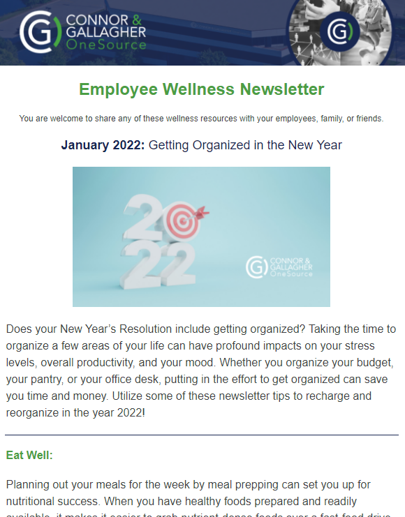 Jan 2022 wellness newsletter
