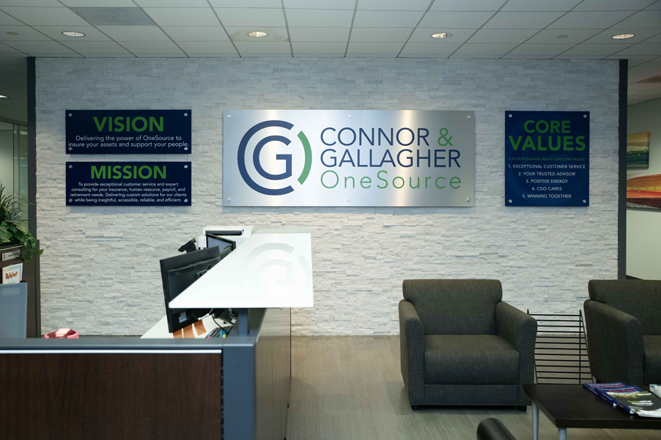 Mission Vision Values Lobby Signage