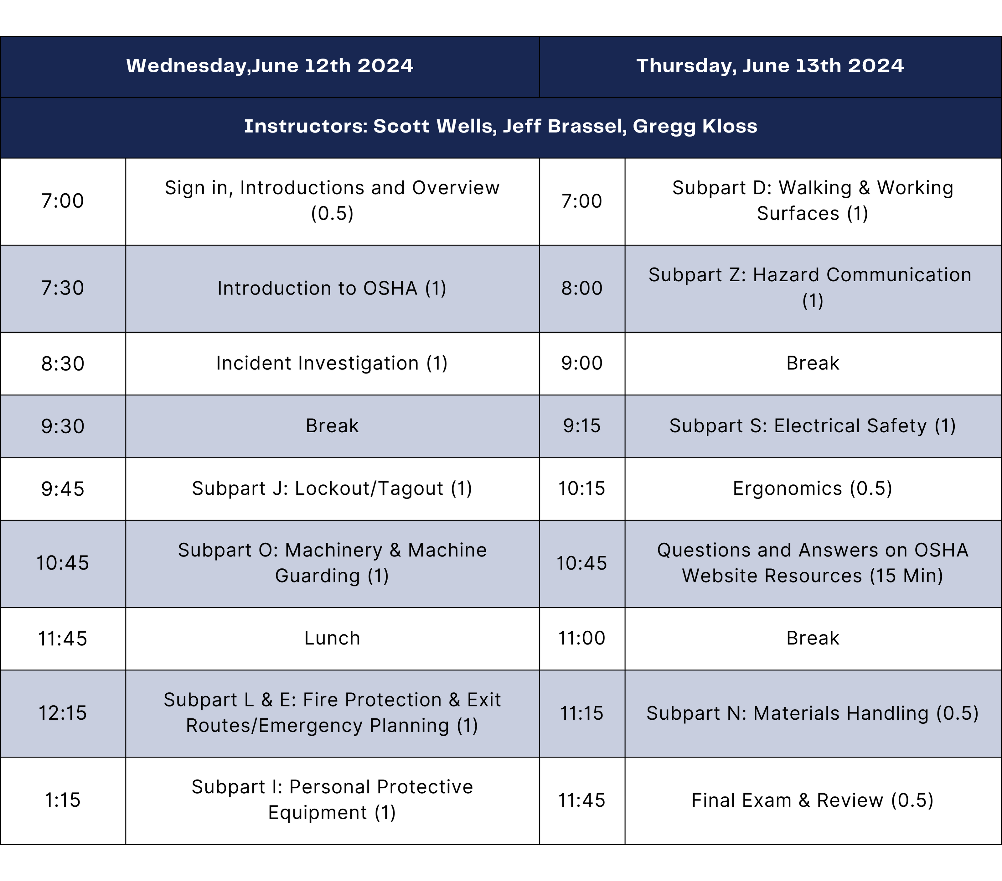 OSHA schedule March 2024 (1)