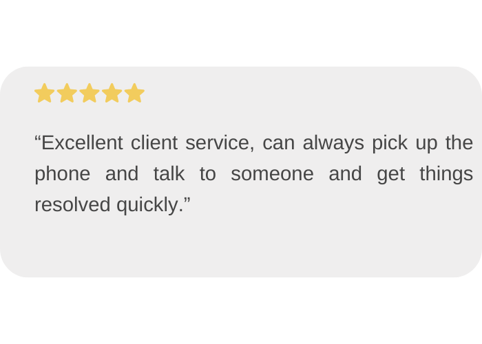 Excellent Client Service